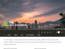 Tablet Screenshot of civic-exchange.org